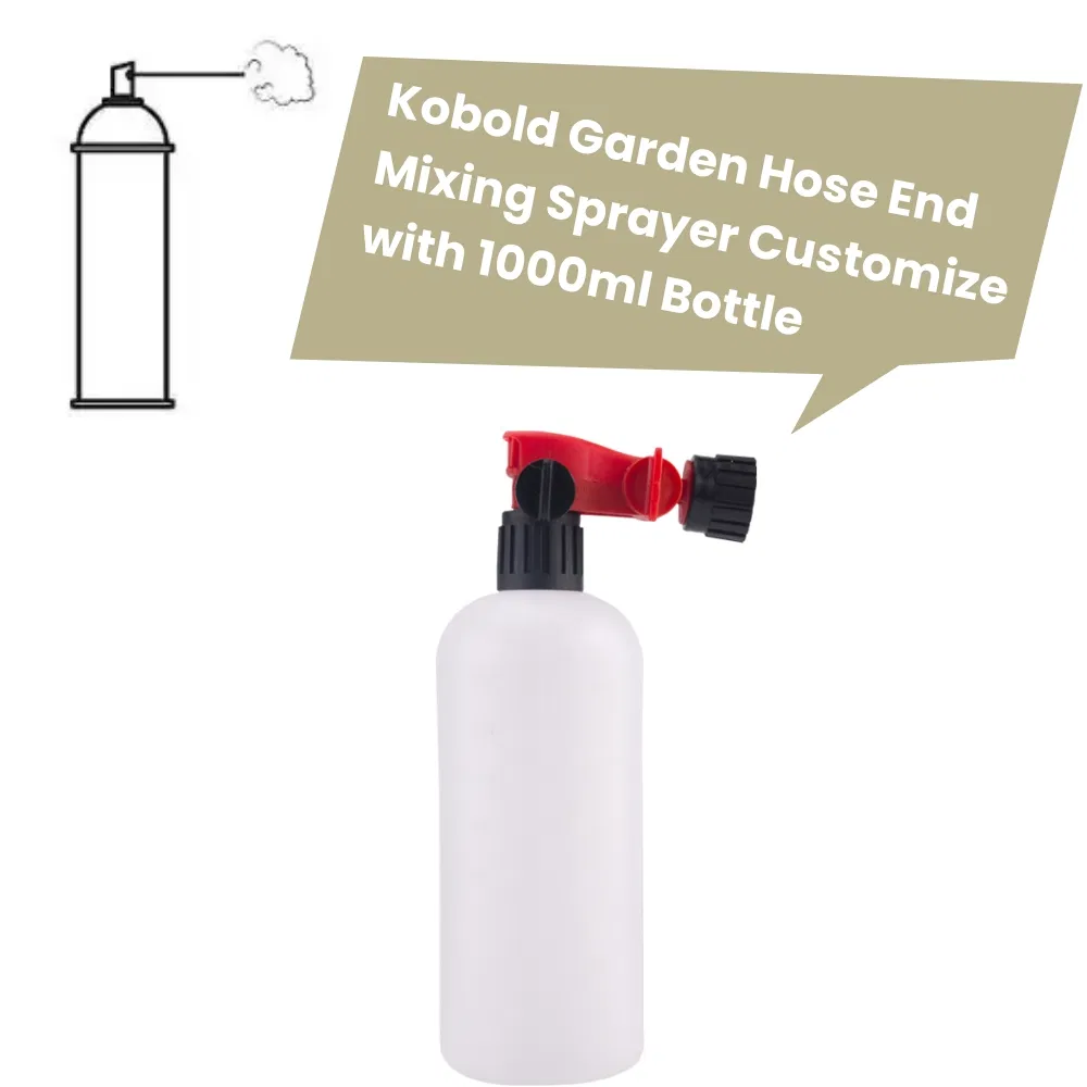 Kobold Garden Hose End Mixing Sprayer Customize with 1000ml Bottle