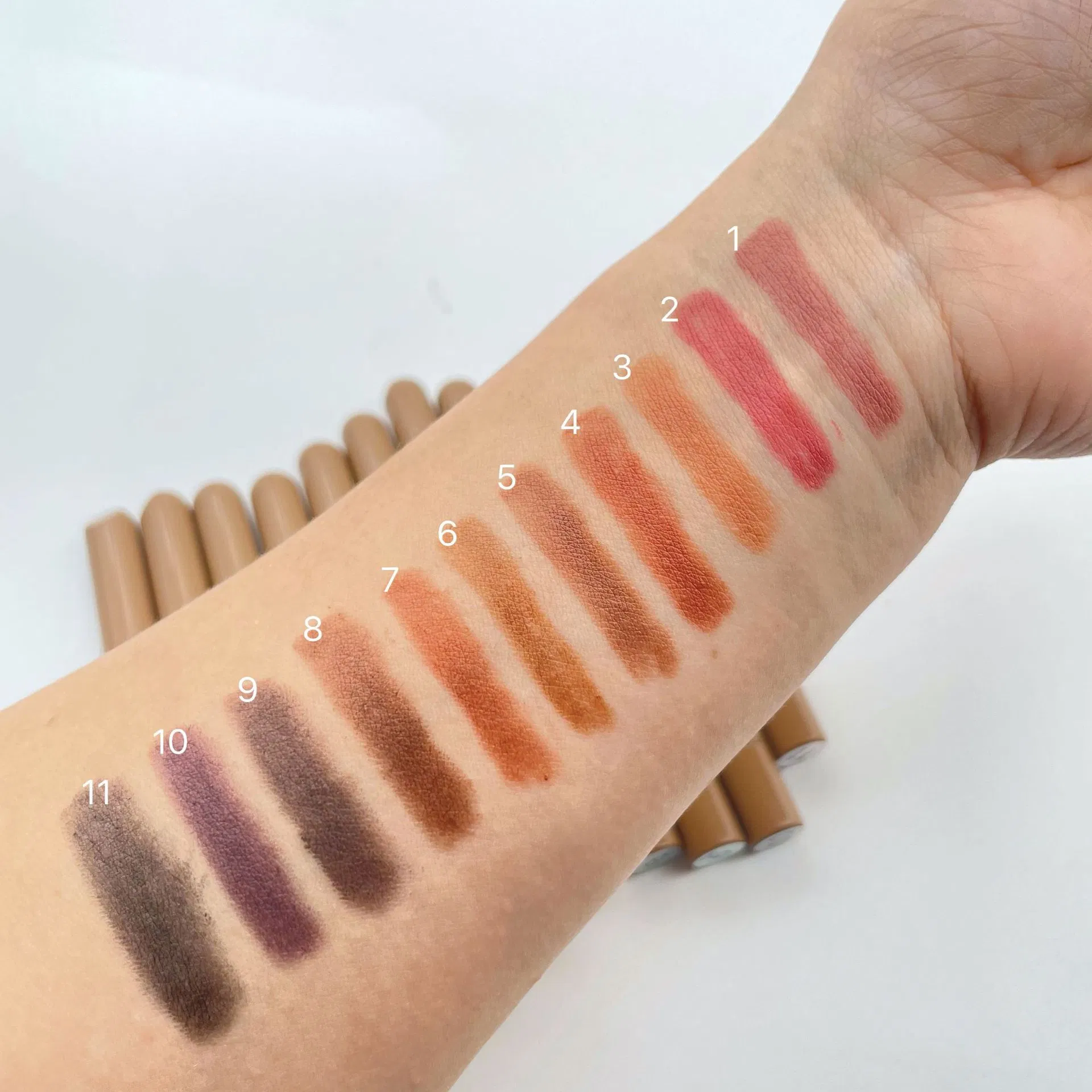 Natural Vegan Waterproof Retractable Double-Ended Silk Peptide Lip Liner Nude Lipstick Pen