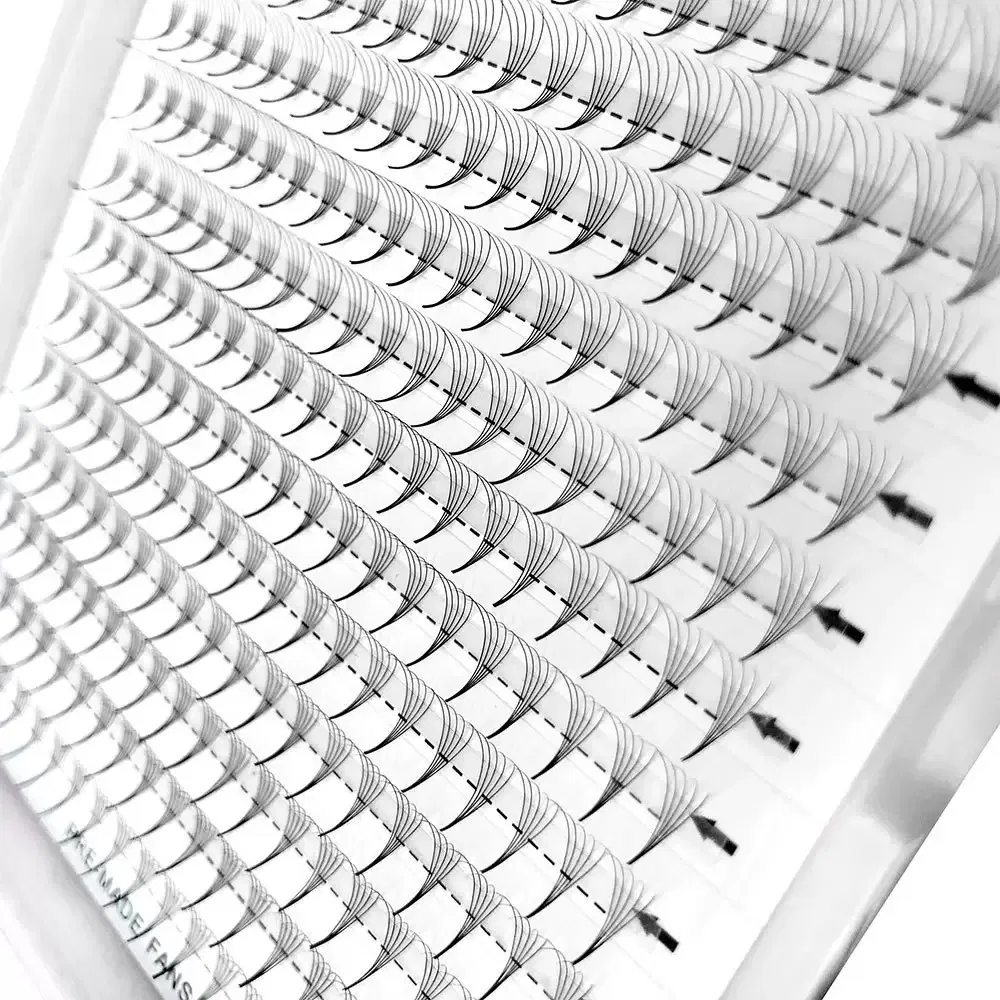 Thin Point Base Pre-Made Volume Fans 0.07mm 3D 8d 12D Narrow Base Lightweight Mega Volume Lash Extension