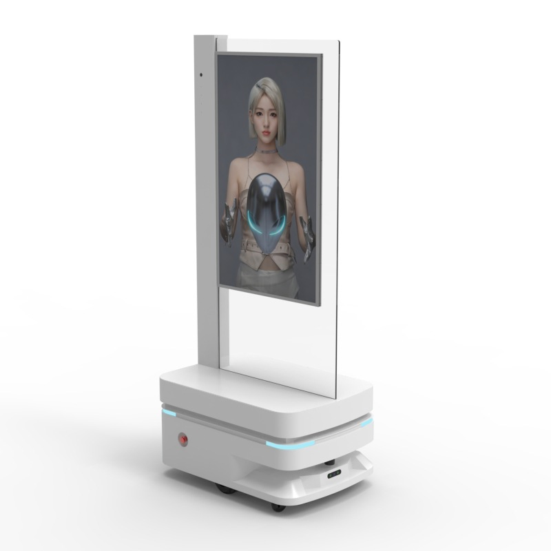 Interactive 55 Inches Transparent OLED Smart Robot Digital Person Ai Digital Person OLED Intelligent Digital Screen
