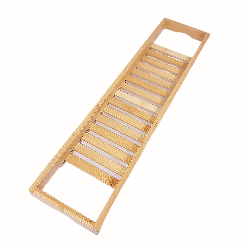 Wholesale Bamboo Bathtub One Bath Caddy Tray Reading Rack Tablet Holder Bathtubs Tray