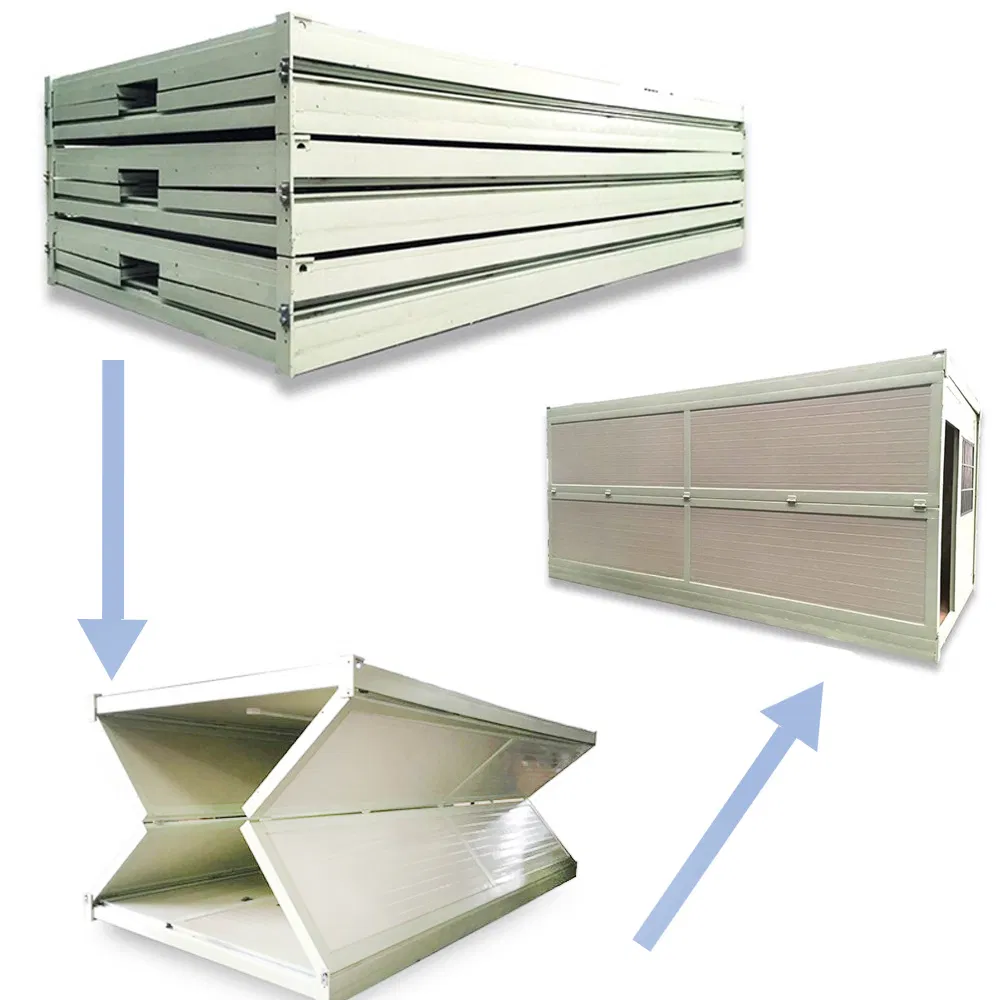 Steel Buildings Flat Pack Shipping Prefabricated Sandwich Panel Prefab Container Folding Portable Garage/Modular House/Small House/Tiny House
