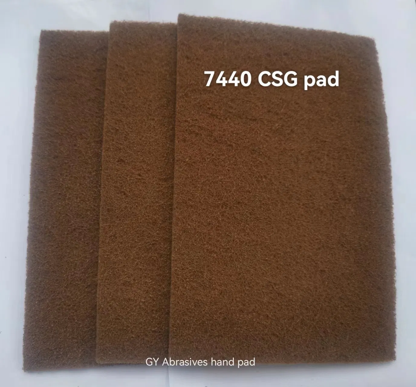 Серые нетканые ручные абразивные подушечки 7448