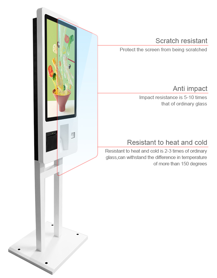 Self-Ordering Kiosk 21.5 23.6 27 32 Inch Mcdonald Self Ordering Kiosk Self Service Free Standing