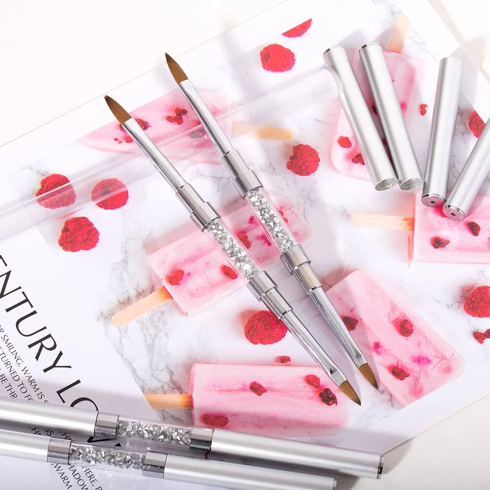 Guyo Double-Ended 100% Kolinsky Acrylic Brush