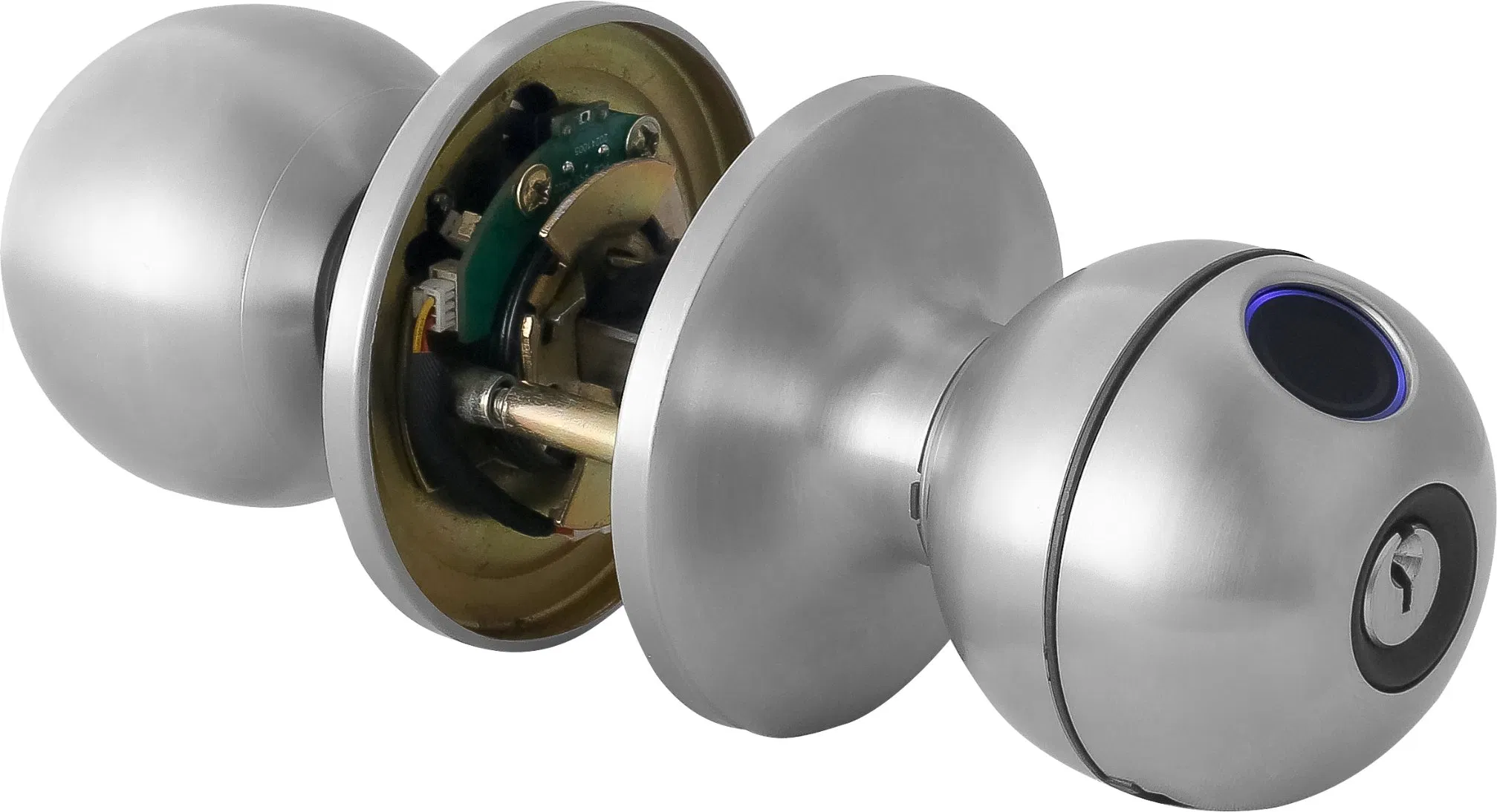 Smart Tuya APP Fingerprint Digital Round Knob Keyboard Ball Door Lock