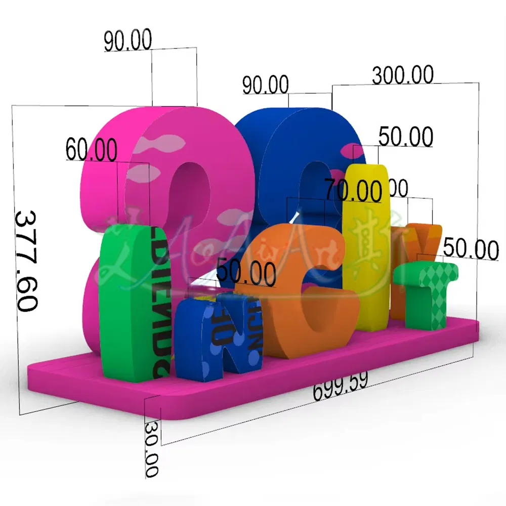 Giant Inflatable Figures Letters with LED Light Alphabet Logo Banner for Anniversary Event Advertise