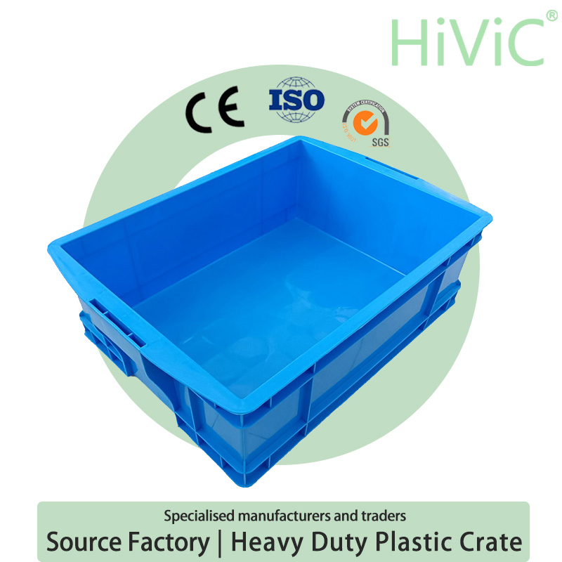 Fruit Collapsible Vegetable Basket Plastic Stocked Vented Foldable Crate