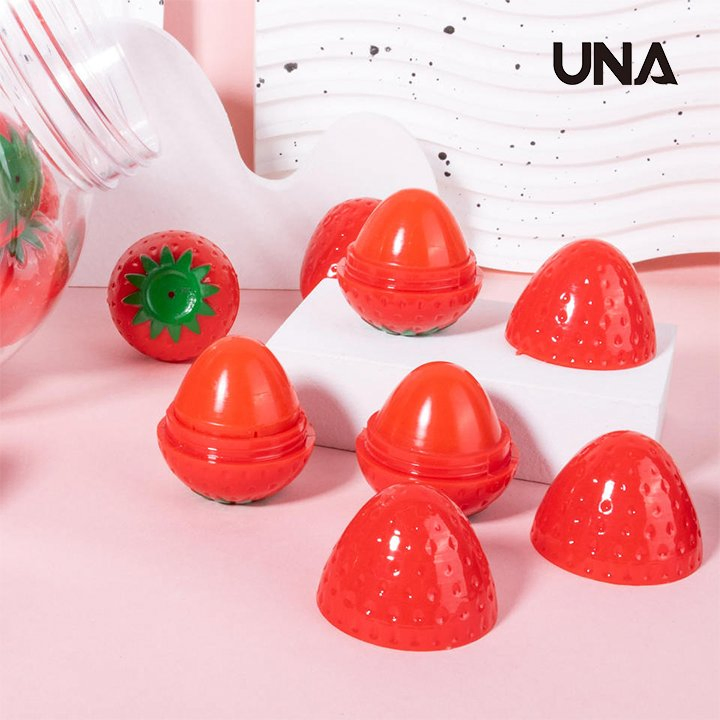 Strawberry Lip Balm Moisturizing Lip Balm Fruity Lip Gloss Cosmetics Makeup