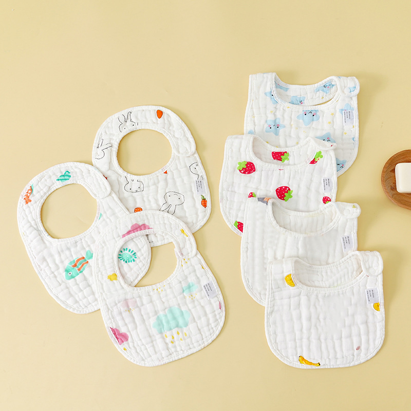 Wholesale Price Breathable Ultra-Soft Infant Cotton Drool Scarves Baby Bibs