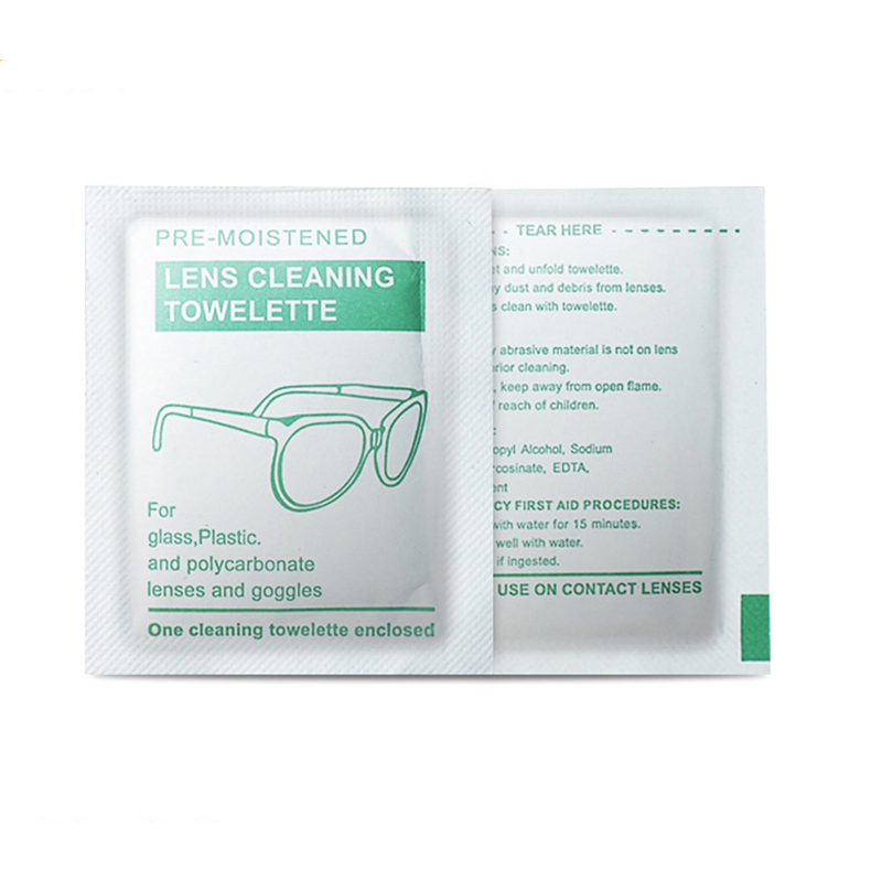 China Factory Customized Lens and Eye Glasses Cleaning Wet Wipes
