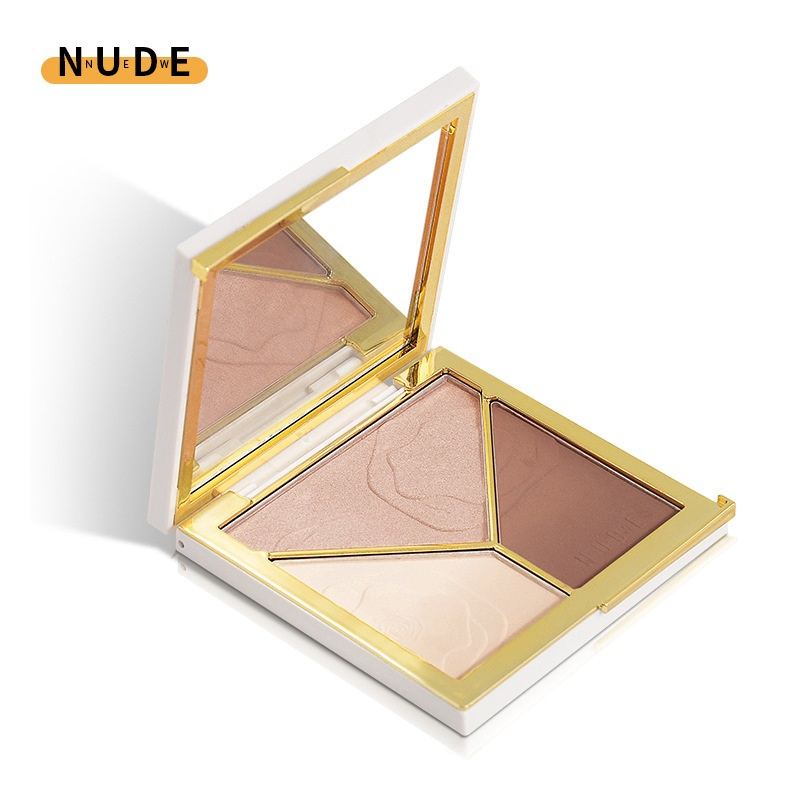 Y112 Improved Formula Product High Quality Custom Foundation Face Pressed Powder Palette 5 Color Makeup Cosmetics Beauty