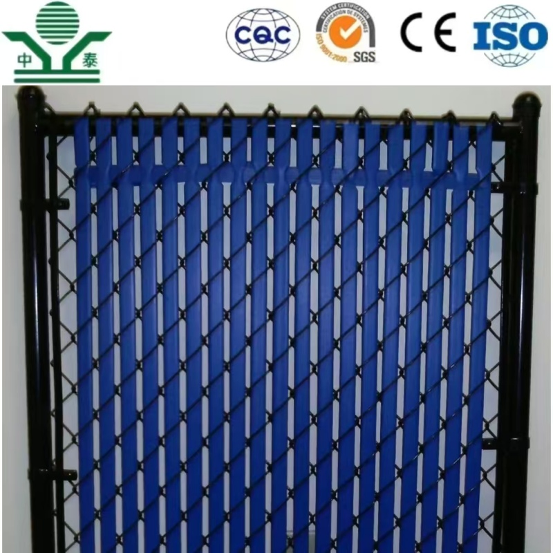 PVC Coated 4.5mm 75× 75mm 2.5m Chain Link Fence for Railway Fencing