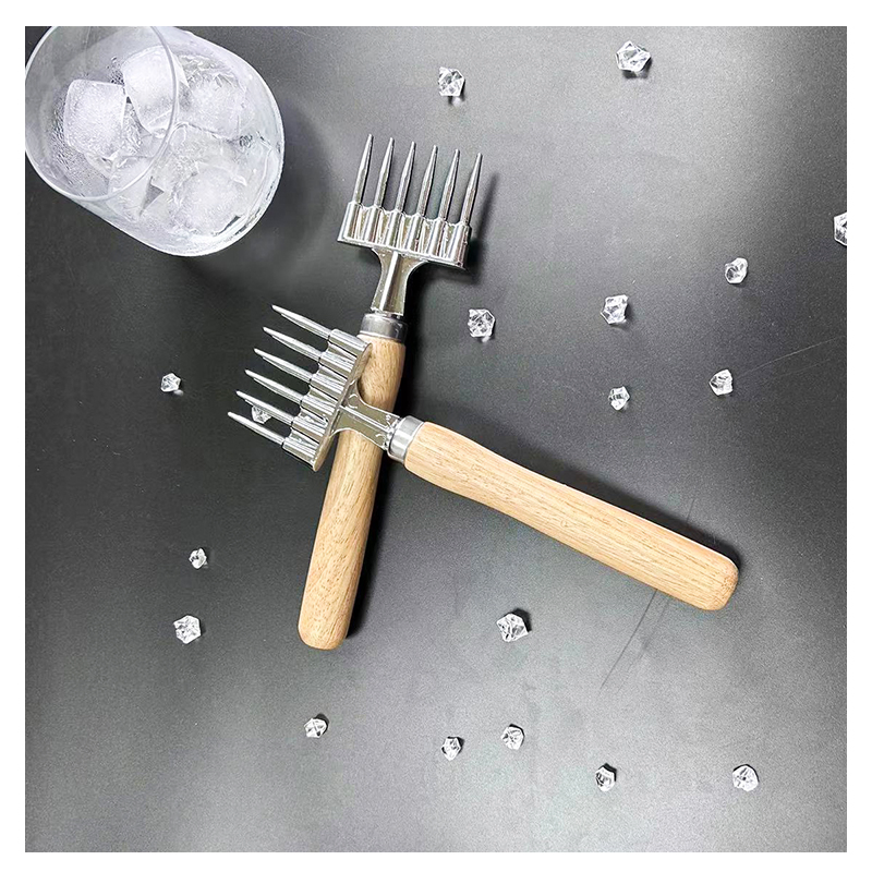 High Quality Hot Aluminium Alloy Six Pronged Ice Pick Muddler Durable Home Use Bartending Set Direct Manufacturer Sale