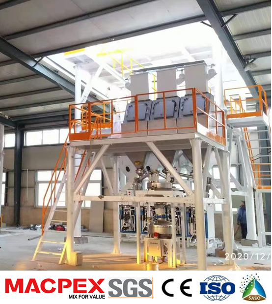 Versatile Dry Mortar Mixing Plant for Tile Adhesive and Putty Applications