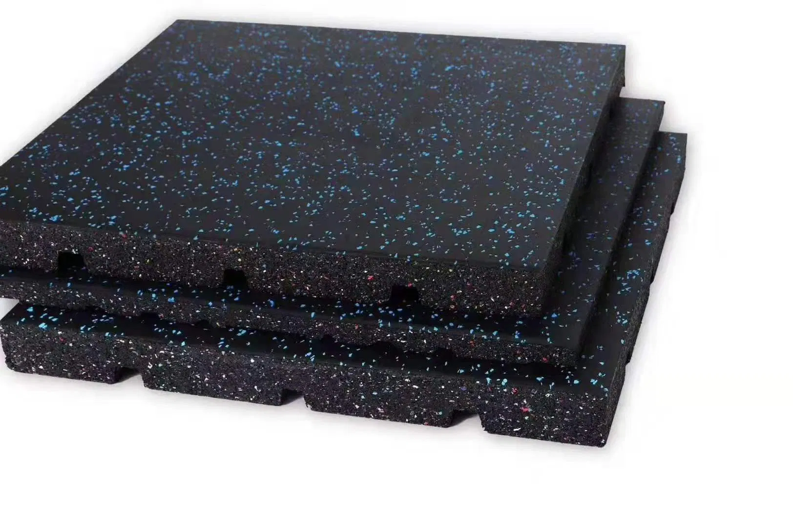 Recycled Rubber and Polyurethane Binder Anti Slip Rubber Tiles for Horse Stable Pathway Outdoor Park Pathway Floor Interlocking Rubber Tiles