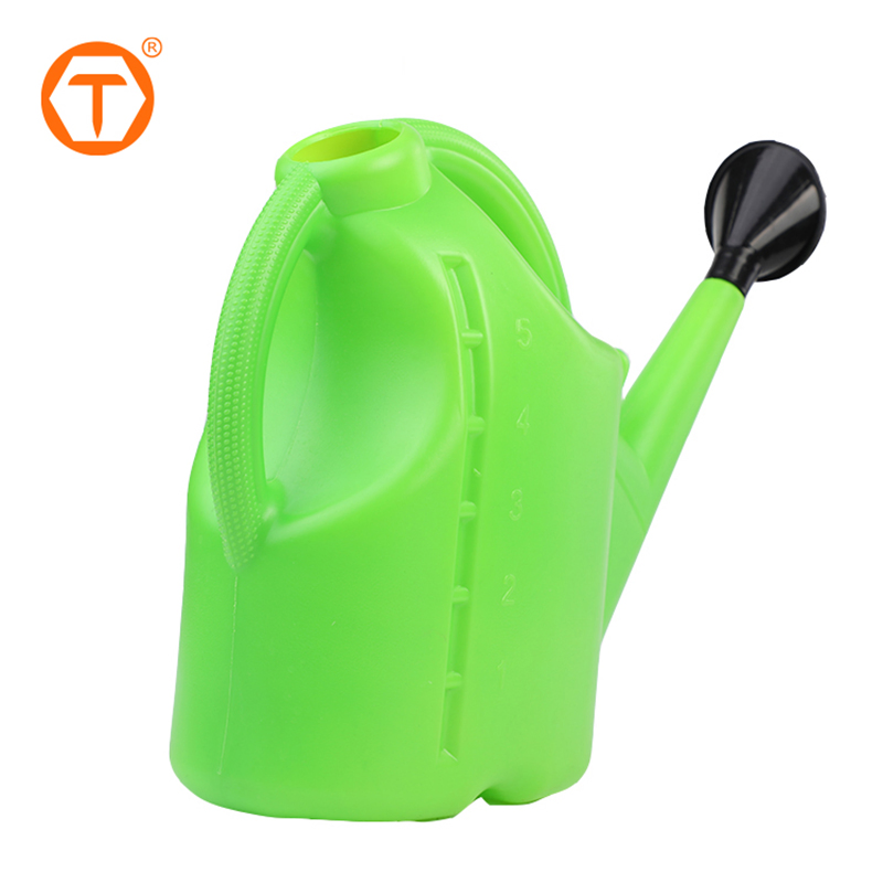Outdoor Plant Watering Large Capacity 5L PE Plastic Garden Water Cans with Removable Spout Diffuser