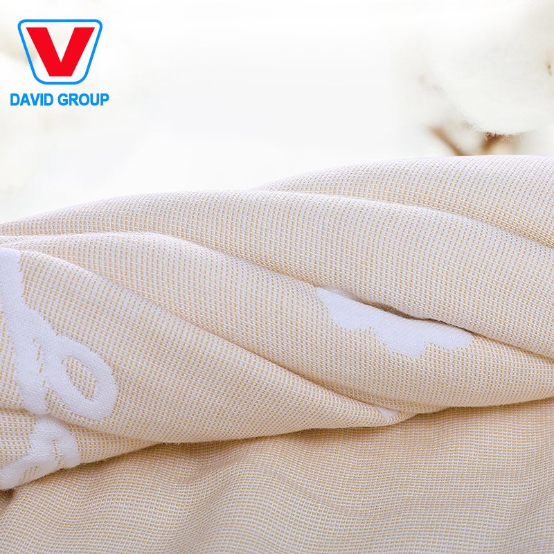 High Quality Hotel Custom Embroidered Logo White Cotton Bath Towel