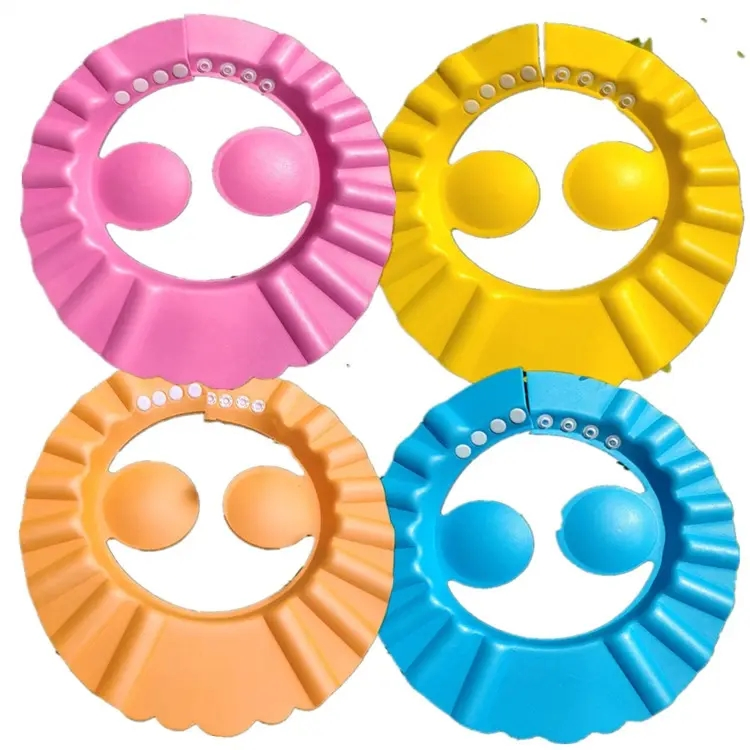 Adjustable Soft Baby Bathing Shampoo Shower Protection Hat Shower Cap