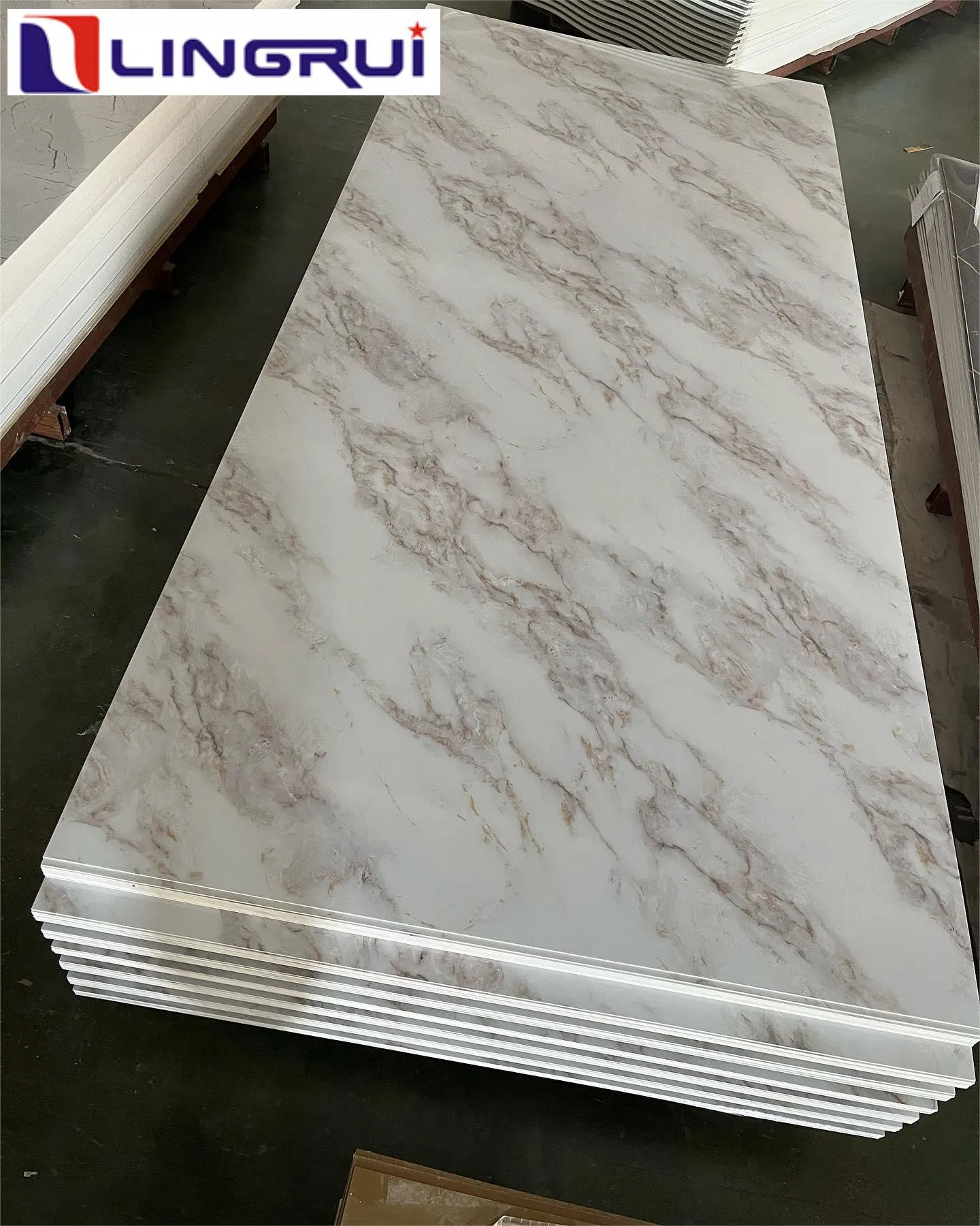 High Glossy UV PVC Marble Sheet Wall Panel Interior Decoration Wall Panel