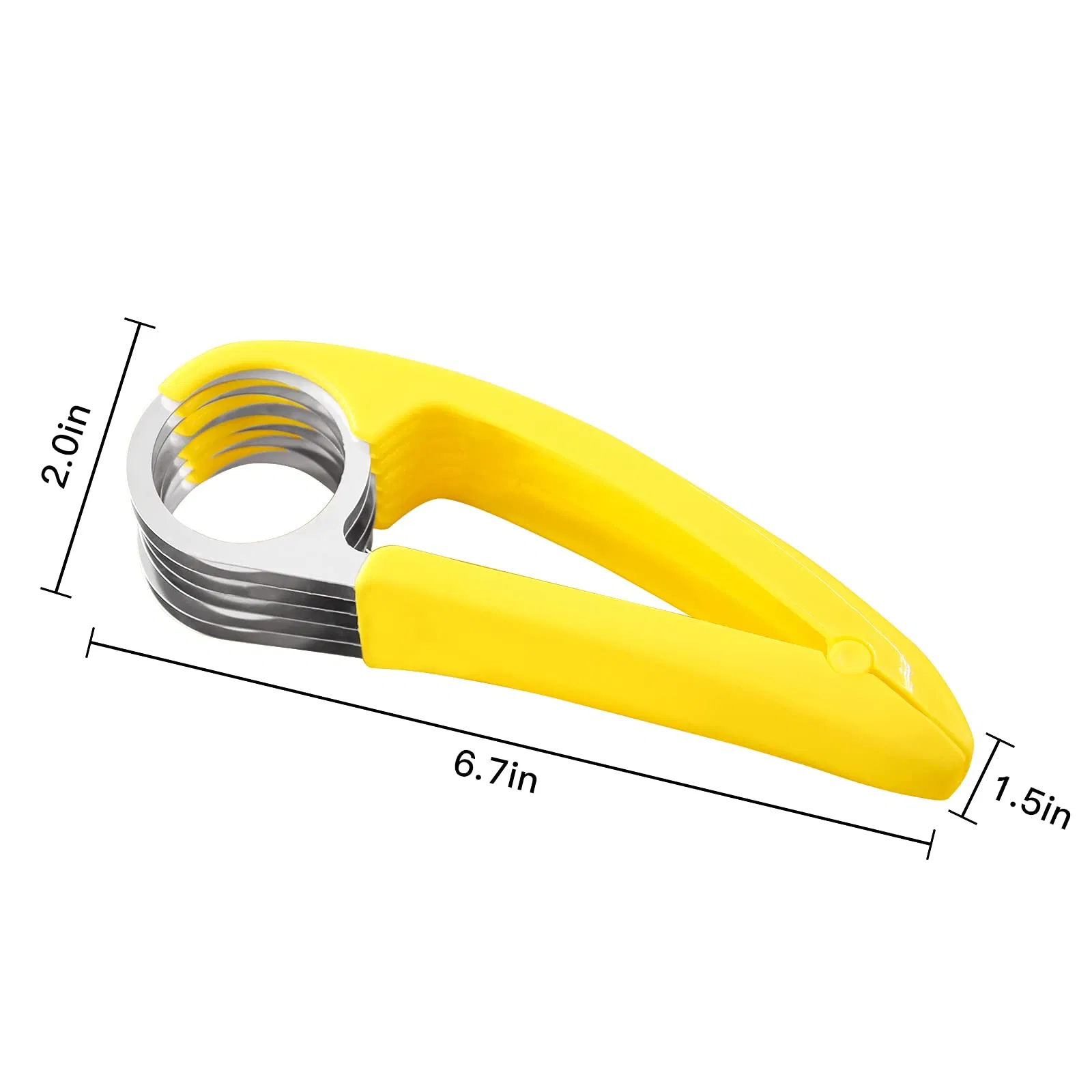 Banana Slicer Stainless Steel Fruit Vegetable Salad Cutter Peeler
