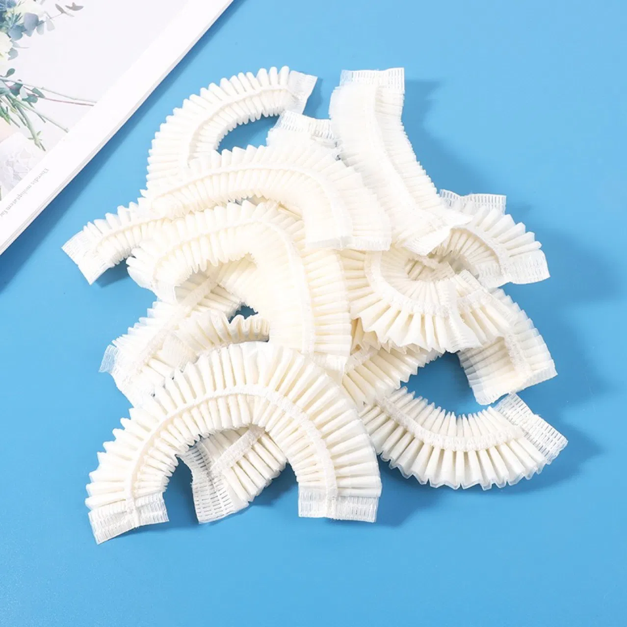 Disposable PE Shower Cap for Hotel Home Travel Bath
