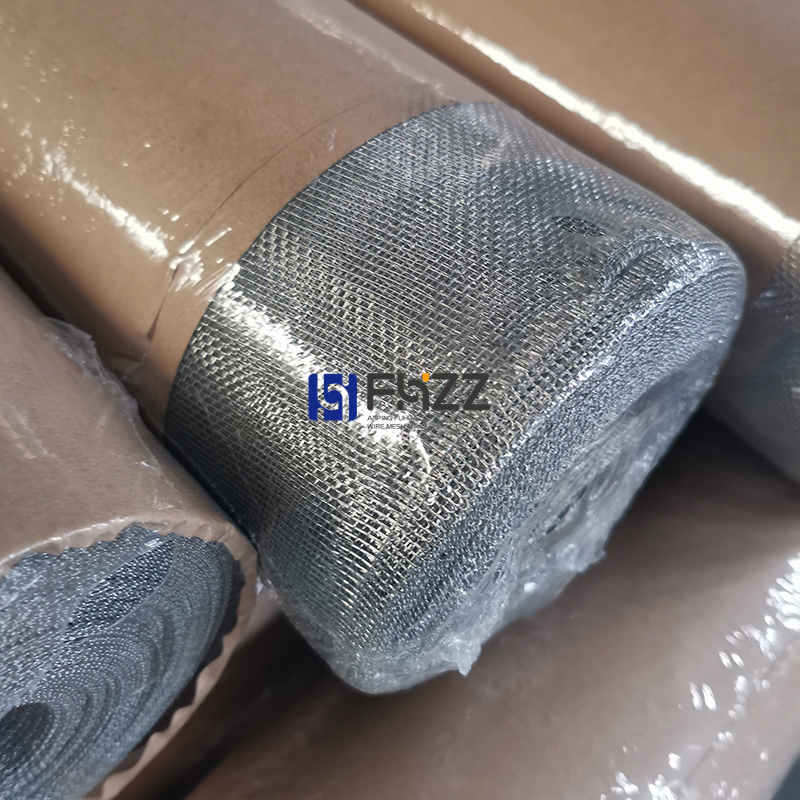 High Quality Aluminum Window Screening Color Ss Finish Mesh Size 14× 14