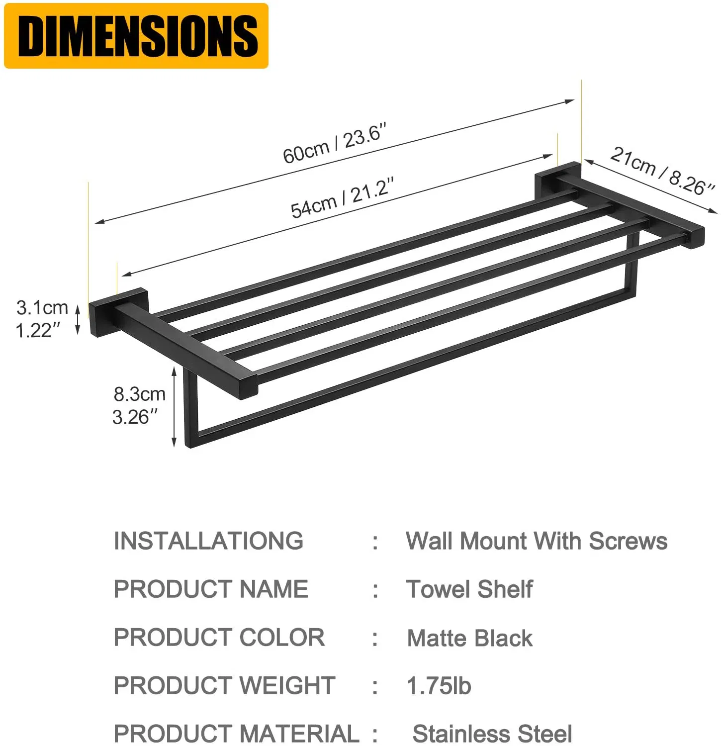 Настенная складная сушилка для полотенец