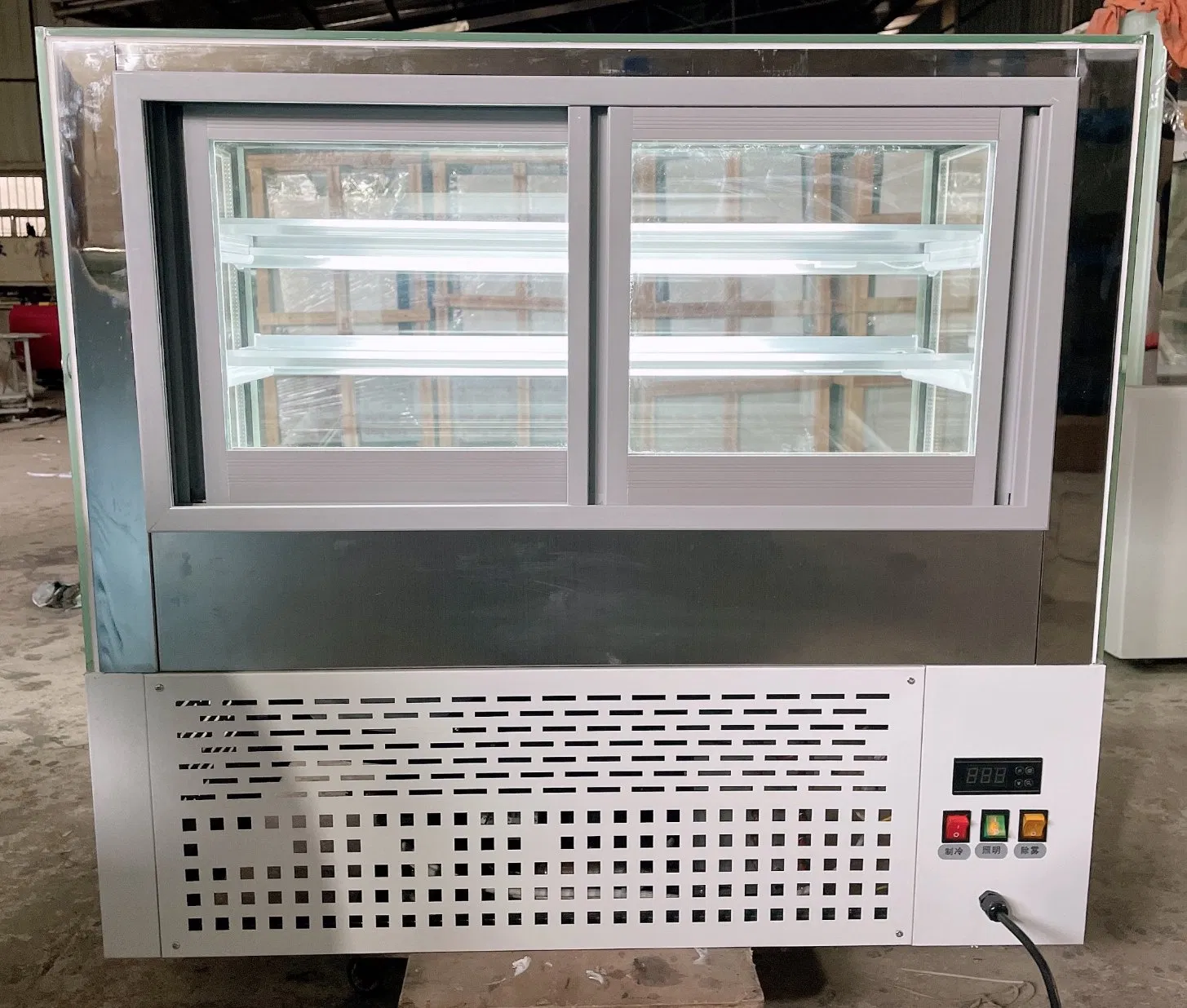 3 Tier Cake Display Case Countertop Bakery and Fruit Showcase Fridge