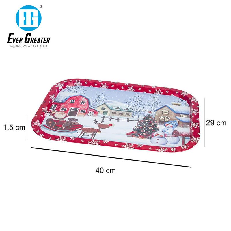 Custom Serving Tray Set High Quality Metal Tray for Gifts Christmas Decor Wholesale Trays Decorative Serving Trays