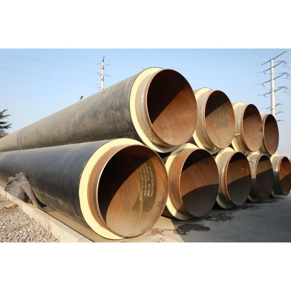 Dhpi Ppu Pipe Heat Preservation Pipe with Galvanized Iron Coating and Thermal Insulation