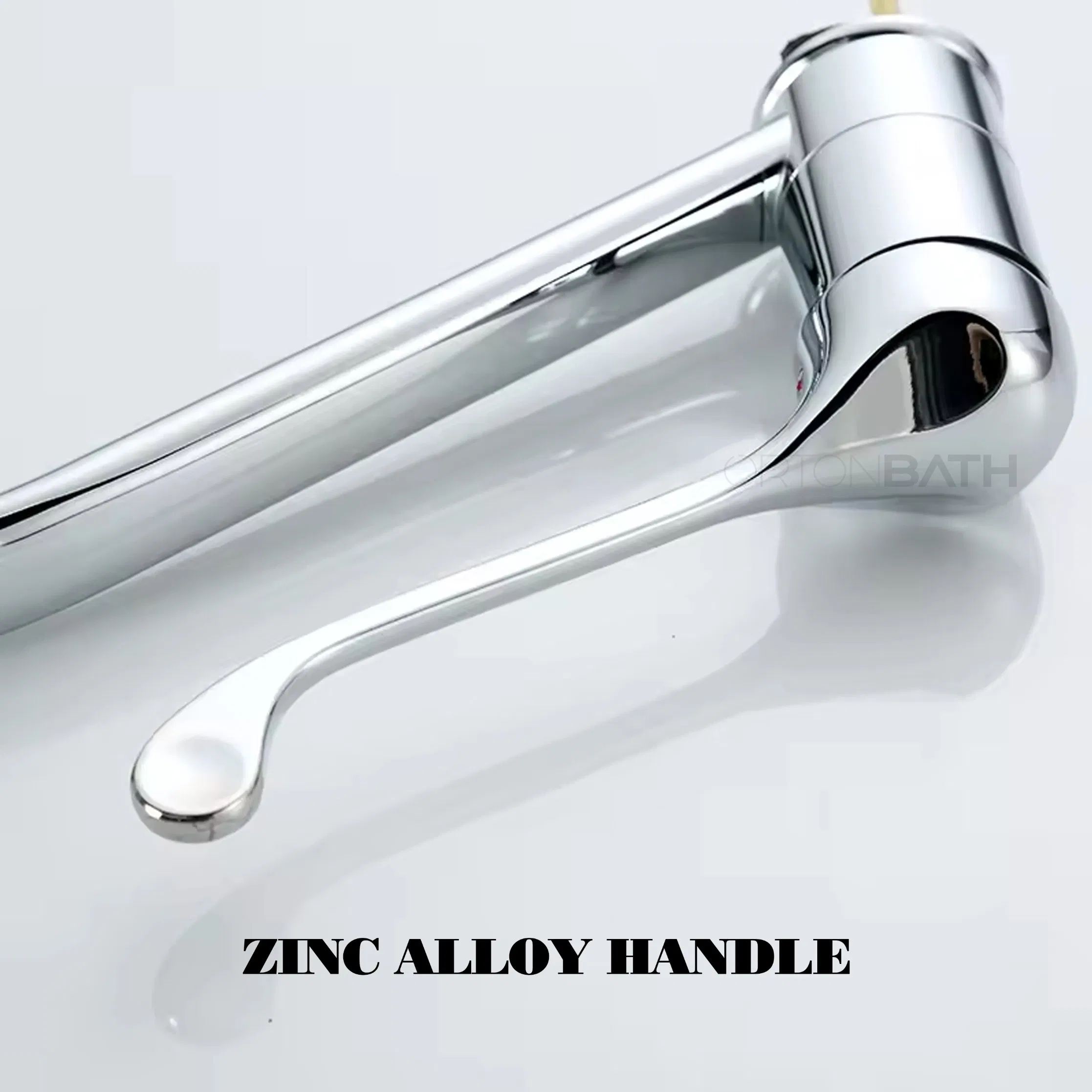 Ortonbath Kitchen Faucet Disabled Person Medical Waterfall Deck Mounted Single Handle Chrome Bathroom Faucets Mixers Taps