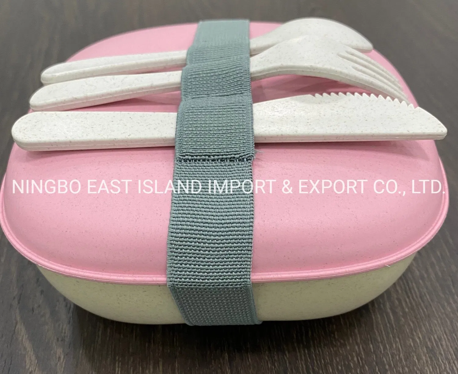 2023 Eco-Friendly Biodegradable School Lunch Box Bamboo Fiber Lunch Box with Dinnerware Sets