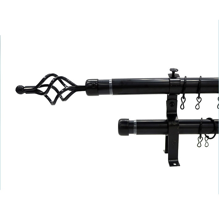 16mm-19mm Double Adjustable Curtain Rod New Design Extendable Metal Curtain Rod Wholesale