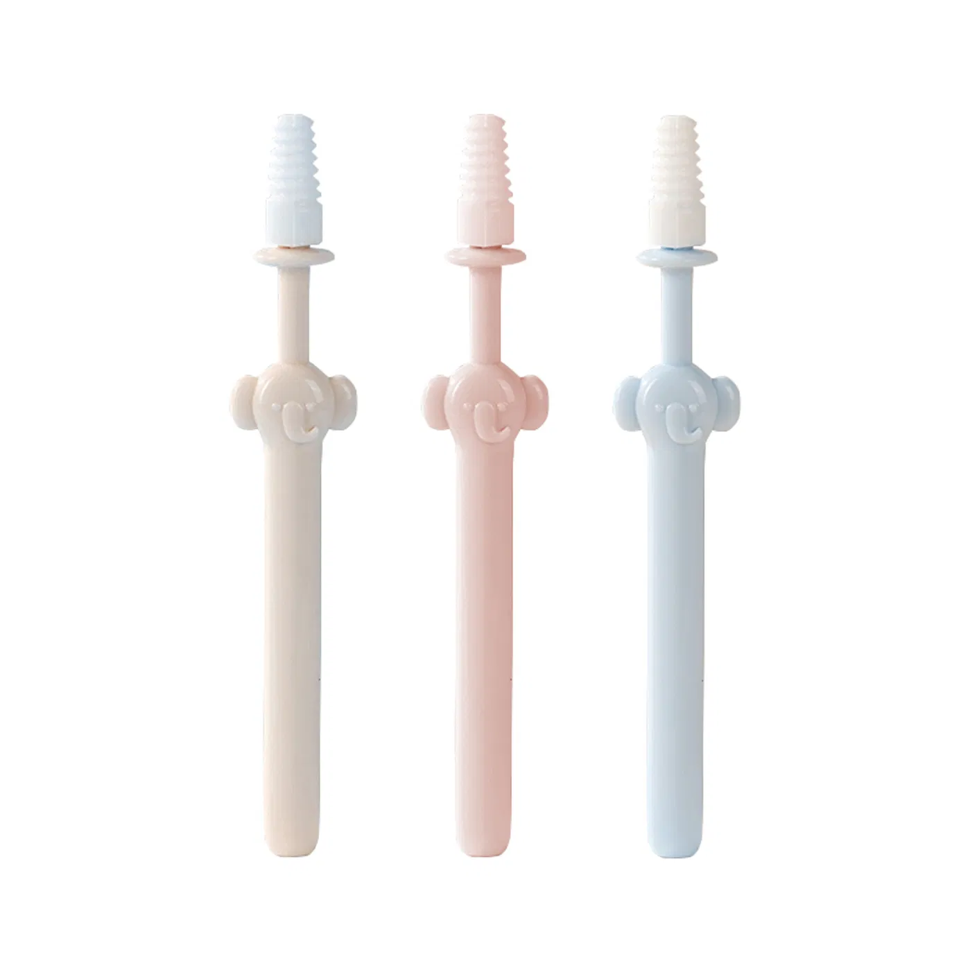 Cute Elephant Design Nose Cleaning Wand PP Material Booger Clean Stick for Baby and Adults