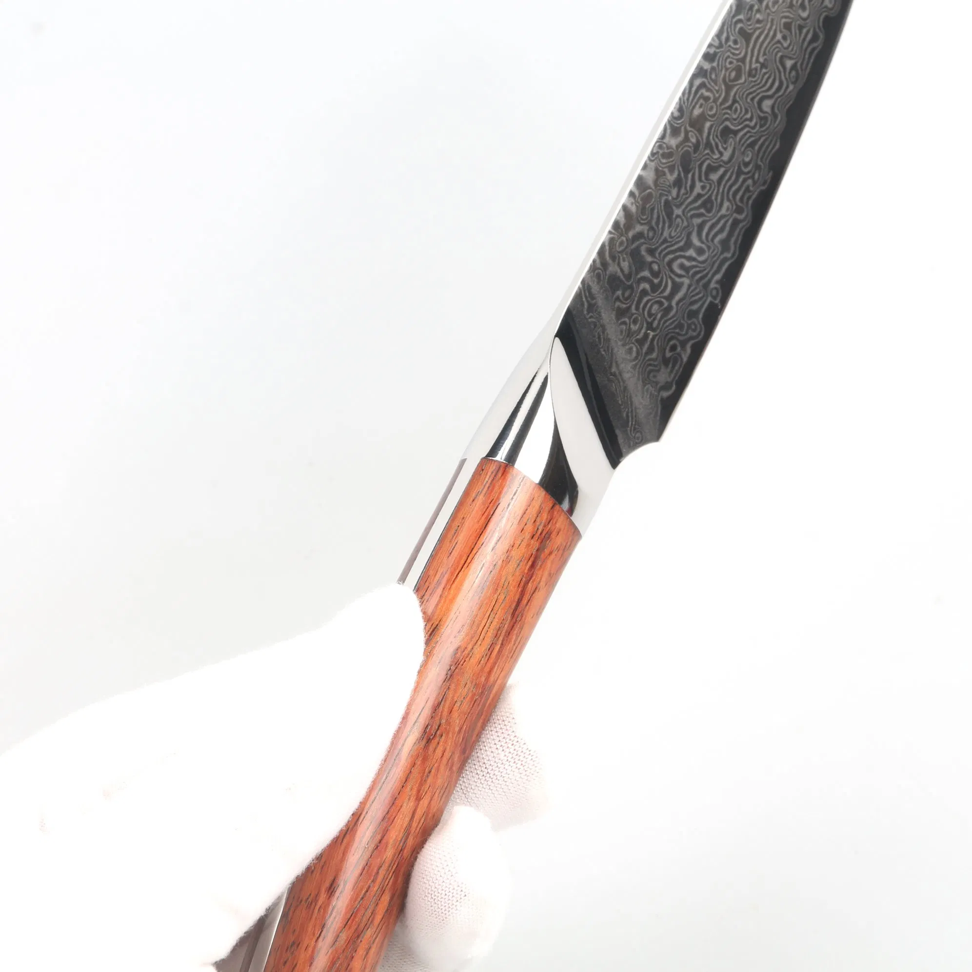 Luxury Line Laguiole Style Damascus Steel Flatware Steak Knife