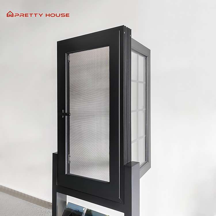 French Style Residential Aluminum Casement Window Double Glazing Thermal Break Insulated Windows