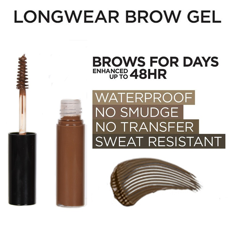 FDA Approved Makeup Waterproof 48 Hours Long Wear No Smudge No Transfer Eyebrow Gel Cosmetics