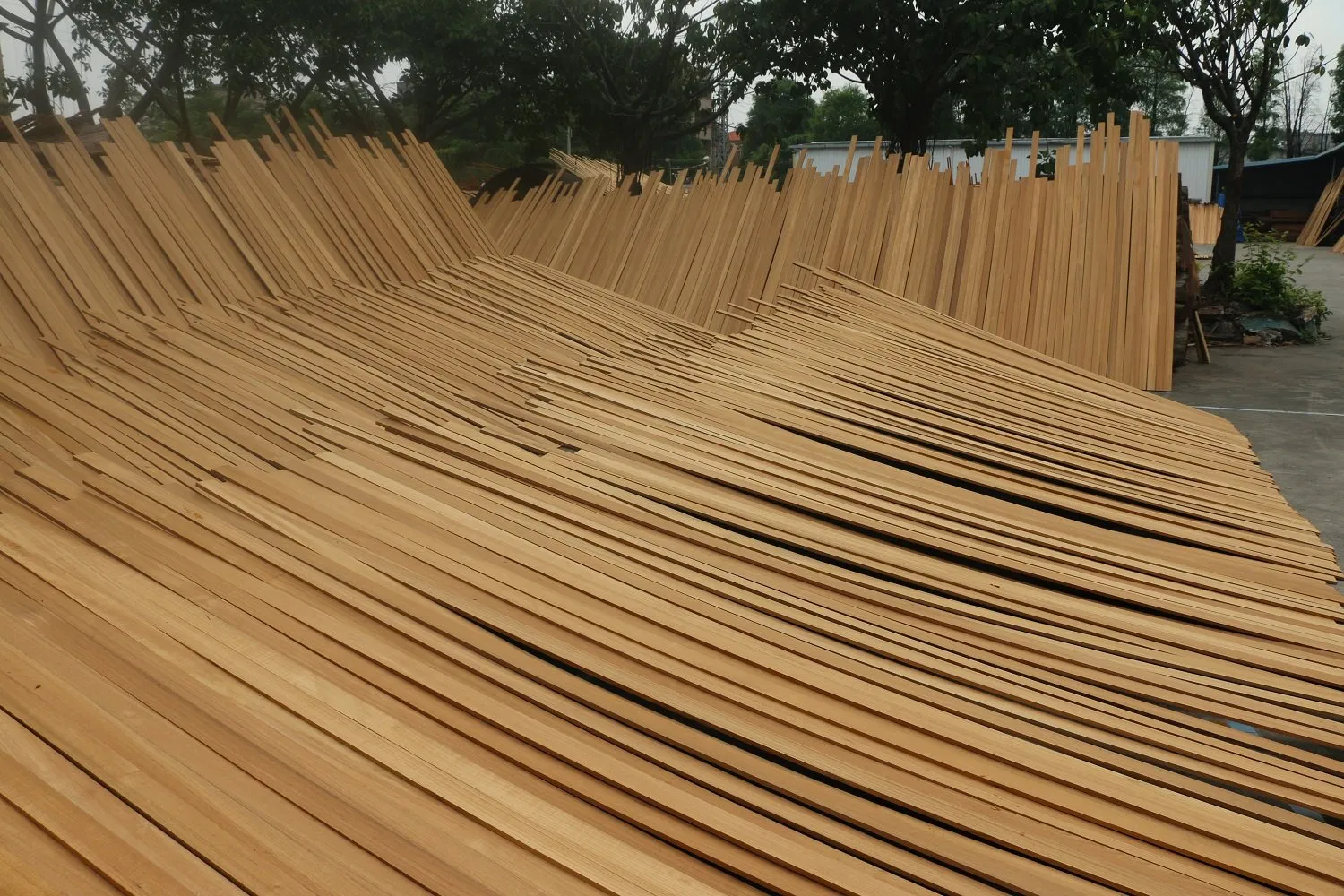 First Level Production Burma Teak Wood Decking