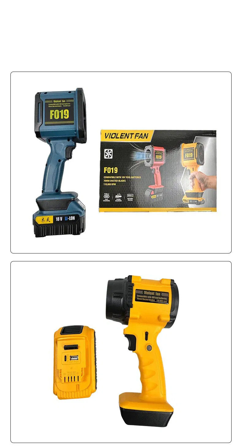 Dust Blower with Fan Electric Mini Jet Fan Rechargeable Turbo Fan