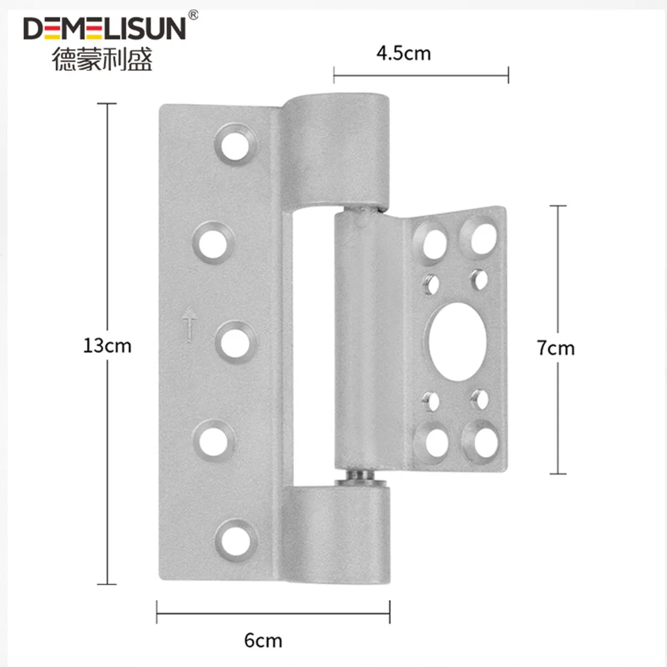 Office Anti-Corrosion Metal Door Automatic 3D Adjustable Butterfly Flush Hinge