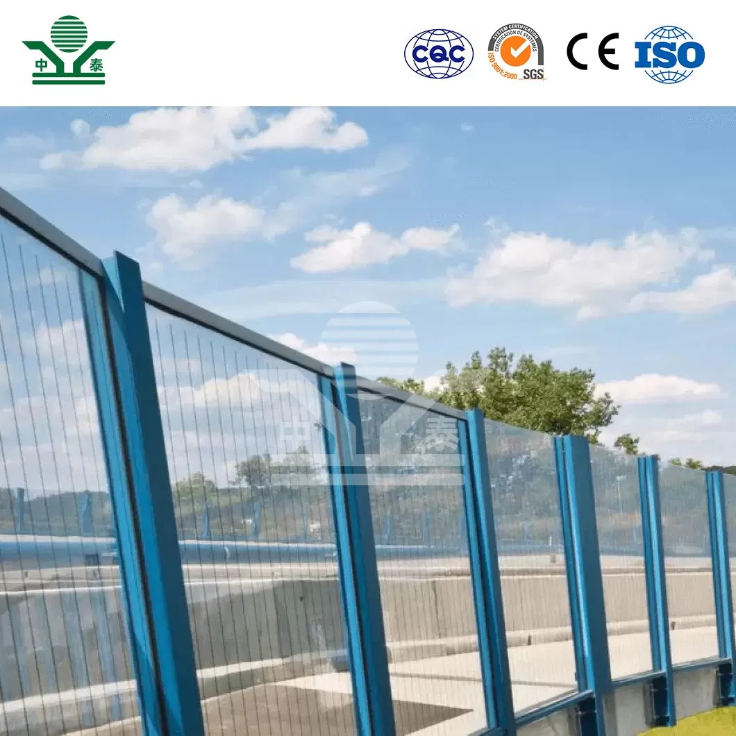Zhongtai Soundproofing Materials China Manufacturing Concrete Barrier Wall 2460*500*80mm Viaduct Sound Barrier