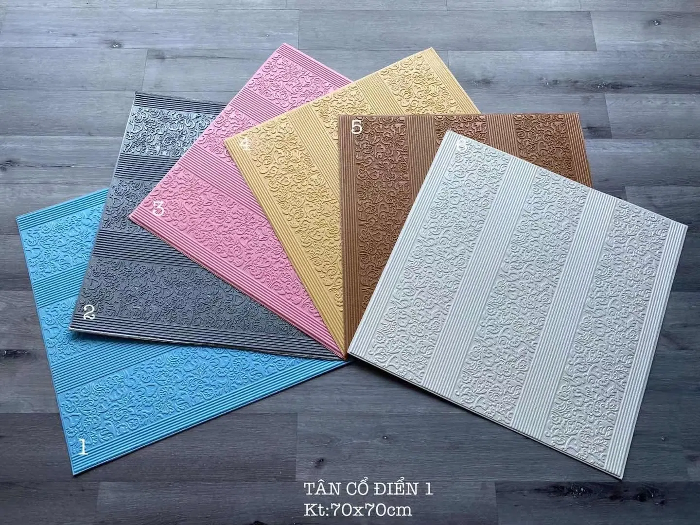 3D Leather Design Wall and Ceiling Sticker Panel for Home Decoration