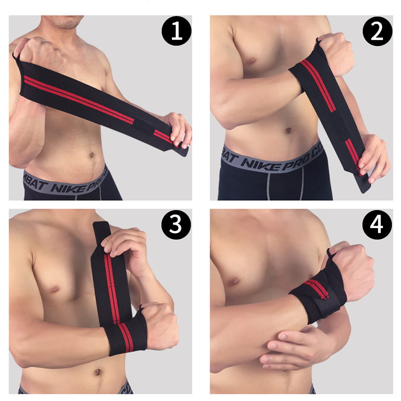 Напульсники для тяжелой атлетики спортивные усиленные