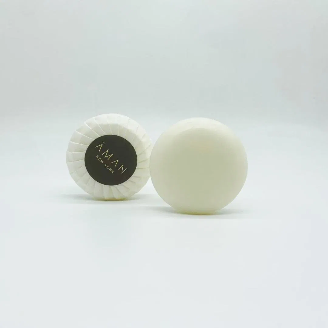 Manufacturer Customized Luxury Hotel Disposable Soap Round with Label