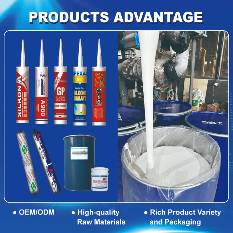 Building Sealant Clear Structural Glazing Silicone Sealant 300ml 300g