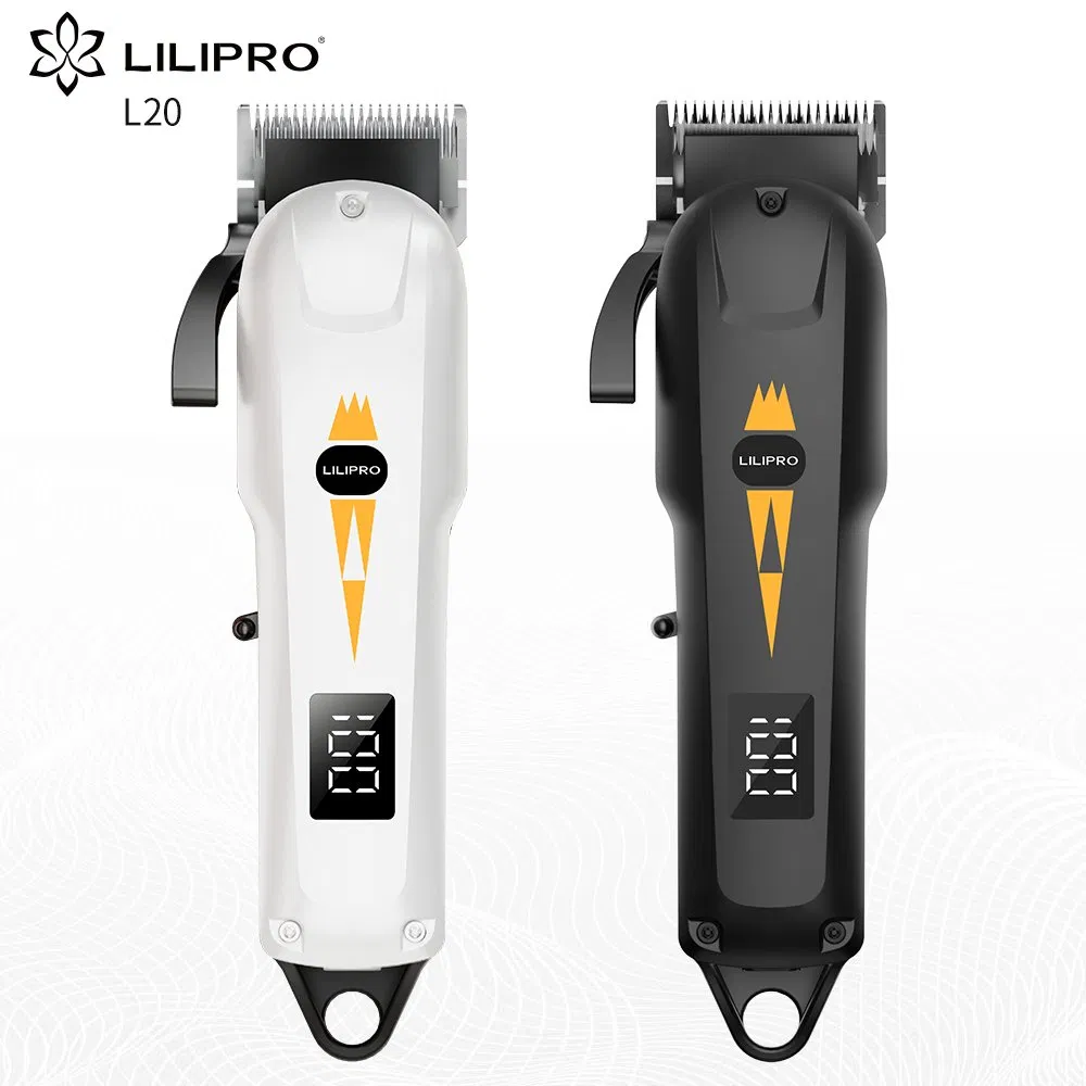 Lilipro L20 Barbershop Electric Tools Professional High-Speed Ceramic Hair Clipper for Men with 5cr Fade Blades and LED Display