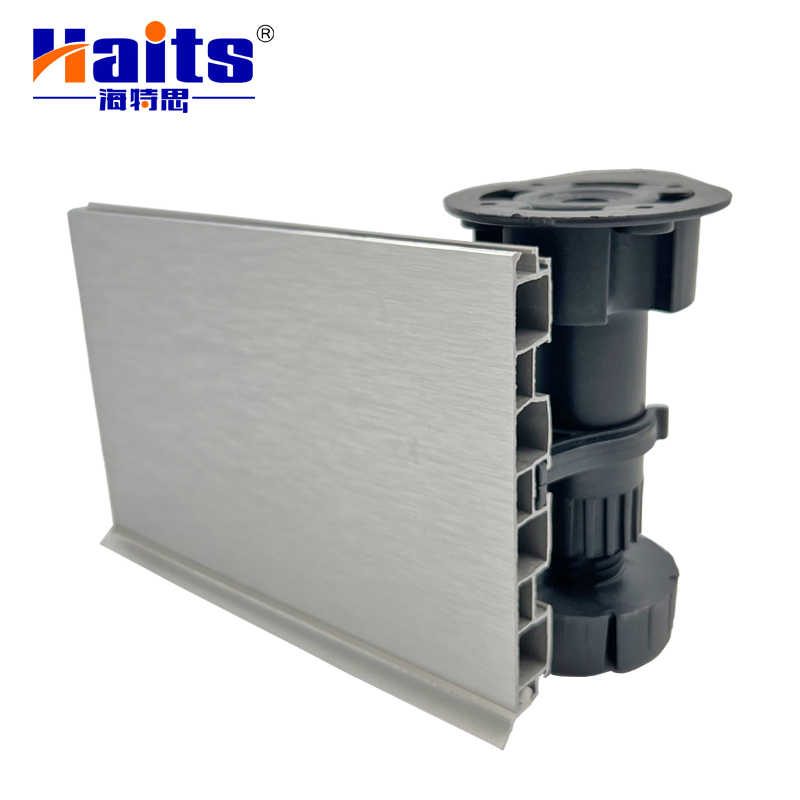 Kitchen Hardware Aluminum Skirting Board for Leg Black Grey Color Furniture Fittings