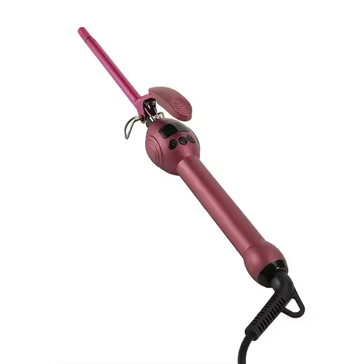 Super Thin Electric Roller Hair Curler Hair Curling Tools Ceramic 9mm Thin Curling Wand Temp Adjustable Mini Hair Curler