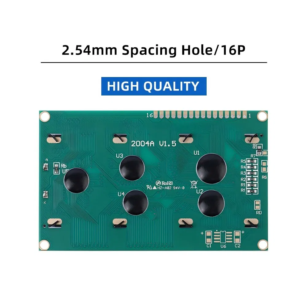 LCD модуль XNY2004A 20x4, жёлто-зелёный